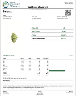 Zereal Exotic Indoor THCA Flower Hybrid
